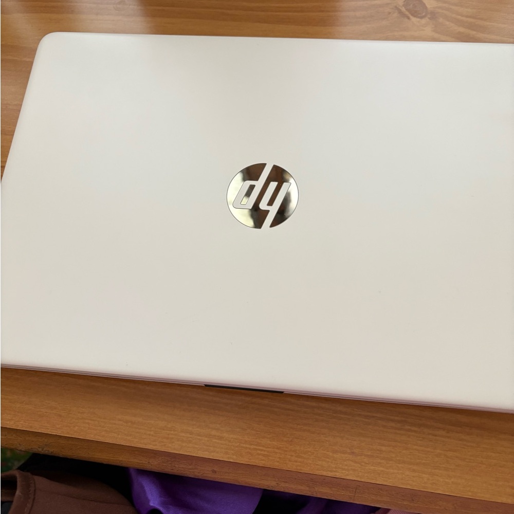 HP Silver and White Laptop